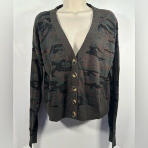 Sanctuary women’s camouflage oversized cardigan size XS